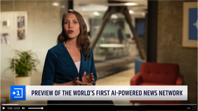 AI Powered News Channel To Launch In 2024