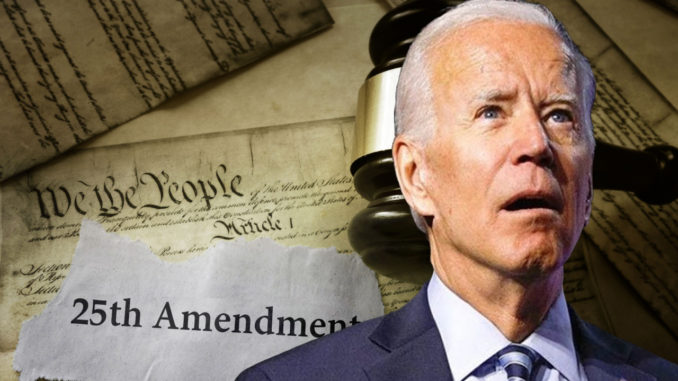 Will Congress Invoke The 25th Amendment On Dementia Joe?