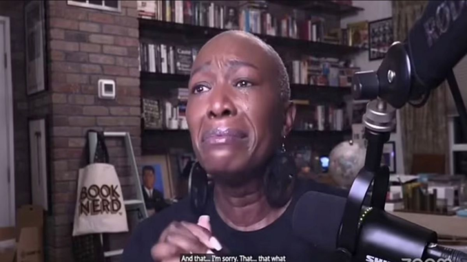Racist Joy Reid Out At MSNBC