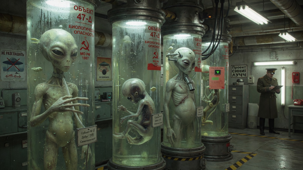 Russia Releases Footage Of Extraterrestrial Corpses In Underground Base